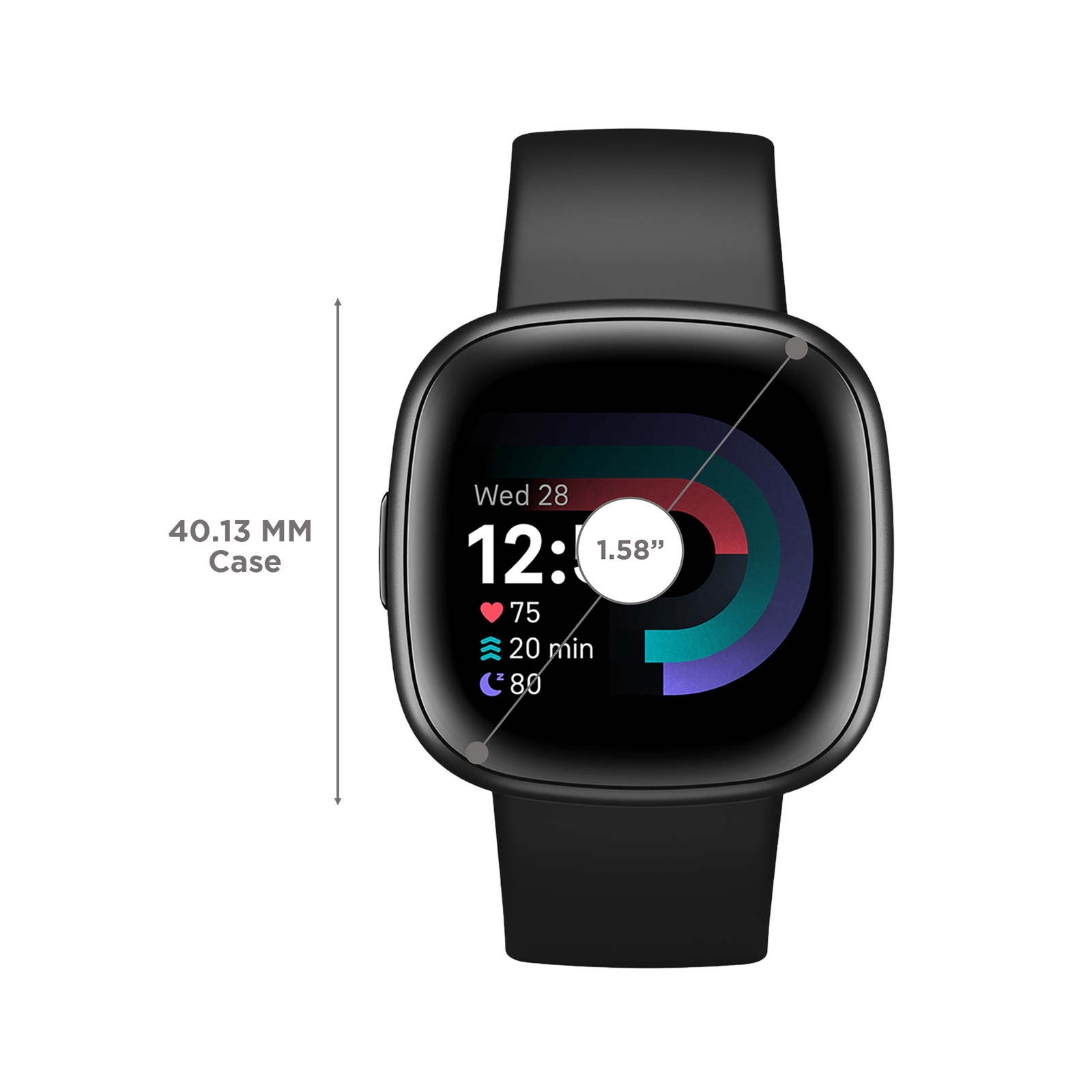 Buy fitbit Versa 4 Smartwatch with Sleep Tools 1.58 Inch Always